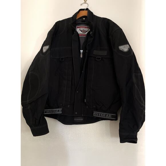 Firstgear Kenya Motorcycle Jacket Mens XL Black Waterproof Padded Touring Gear - Picture 1 of 12